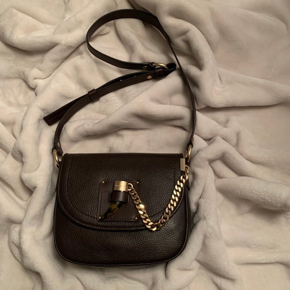 NWT Michael Kors Medium Leather Saddle Bag - Picture 1 of 16